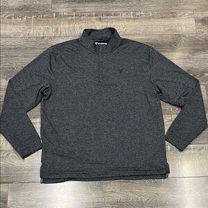 Birddogs Quarter Zip Pullover Mens XXL Heathered Charcoal Golf Performance